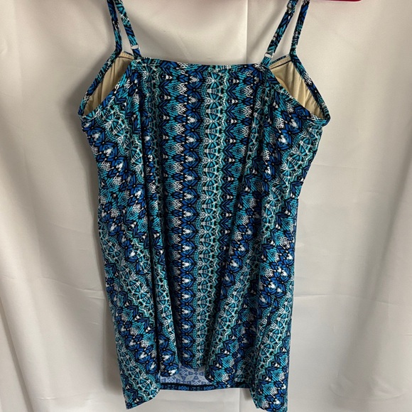 Miraclesuit Blue Patterned Swim Camisole - Picture 7 of 10